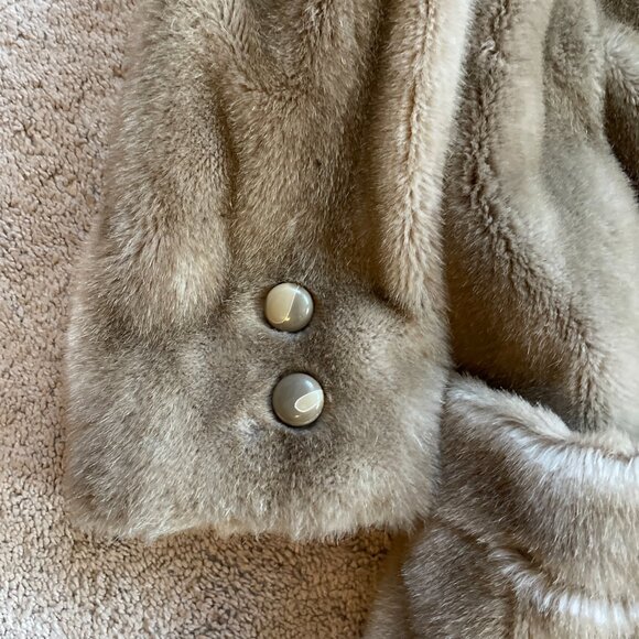 Vintage Faux Fur Mincara Styled By Russel Taylor Long Brown 1960s Classic Coat - Picture 3 of 9